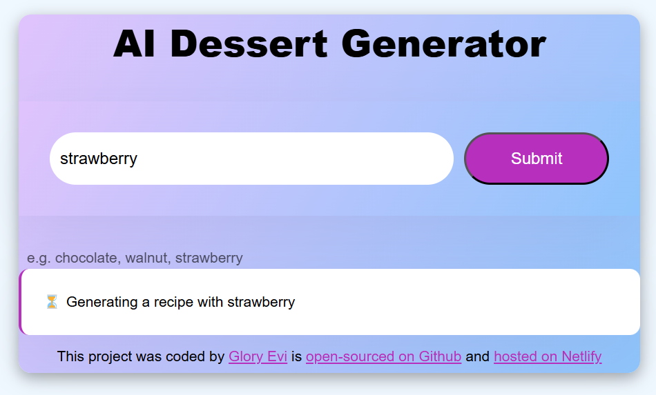  Dessert recipe app